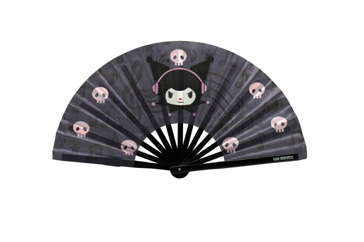 Rebel Raver Folding Fan w/ Pink LEDs