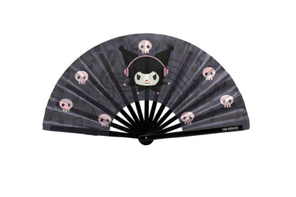 Rebel Raver Folding Fan w/ Pink LEDs
