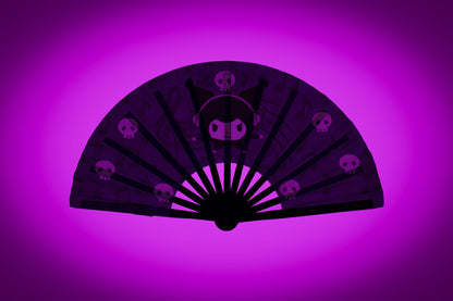 Rebel Raver Folding Fan w/ Pink LEDs