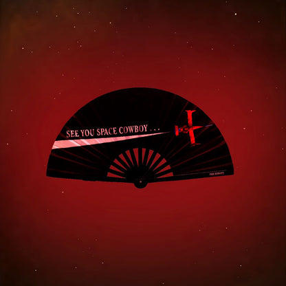 Space Jazz Folding Fan w/ Red LEDs