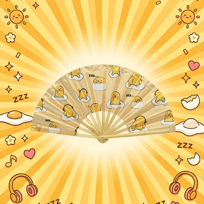 Egg-stasy Folding Fan w/ Yellow LEDs