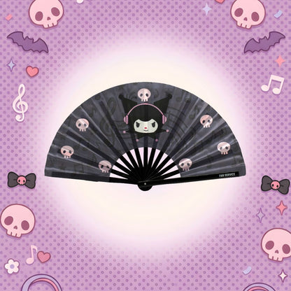 Rebel Raver Folding Fan w/ Pink LEDs