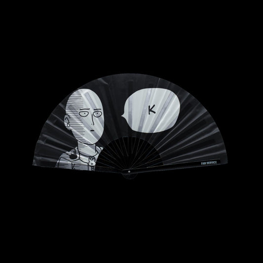 One Punch Fan Folding Fan w/ Red LEDs v2