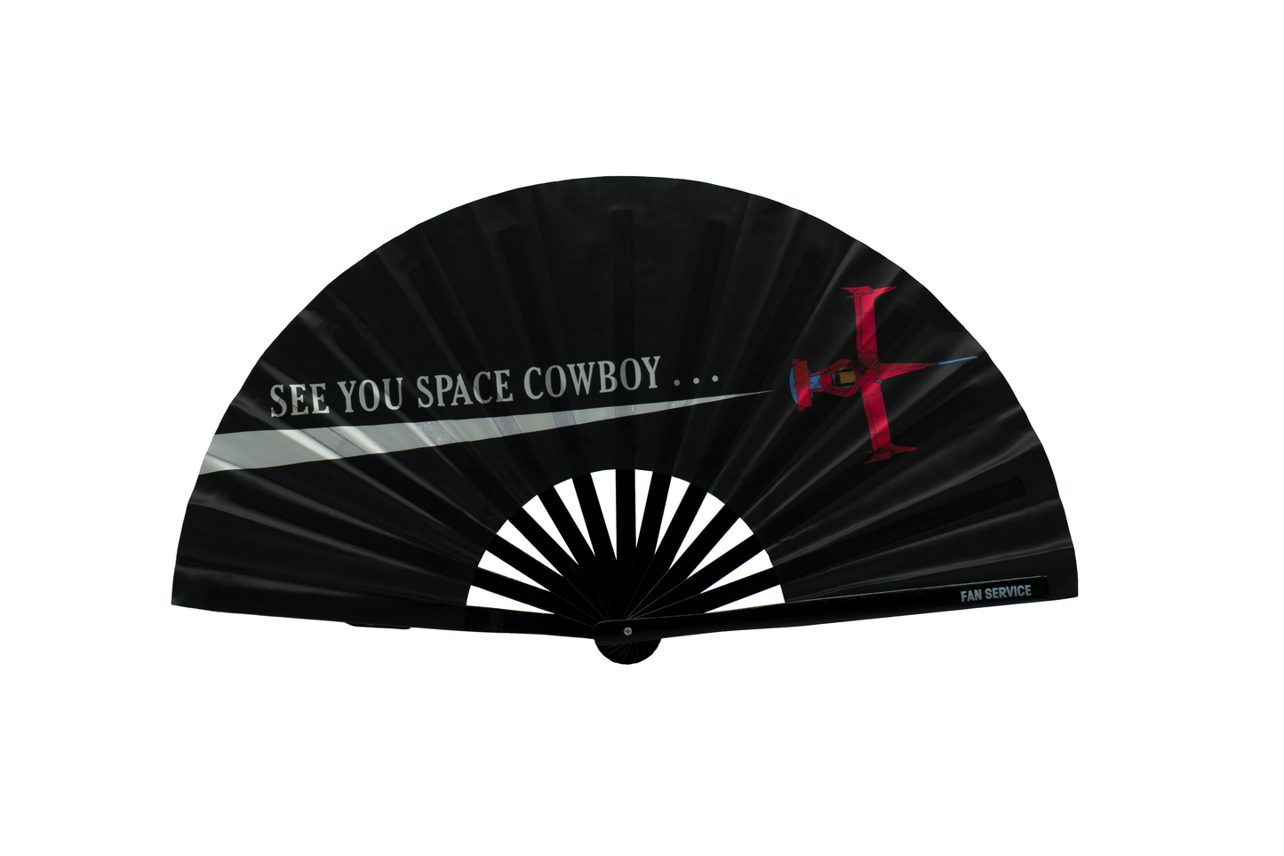 Space Jazz Folding Fan w/ Red LEDs