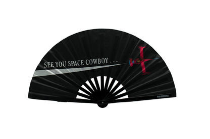 Space Jazz Folding Fan w/ Red LEDs