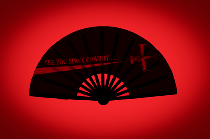 Space Jazz Folding Fan w/ Red LEDs