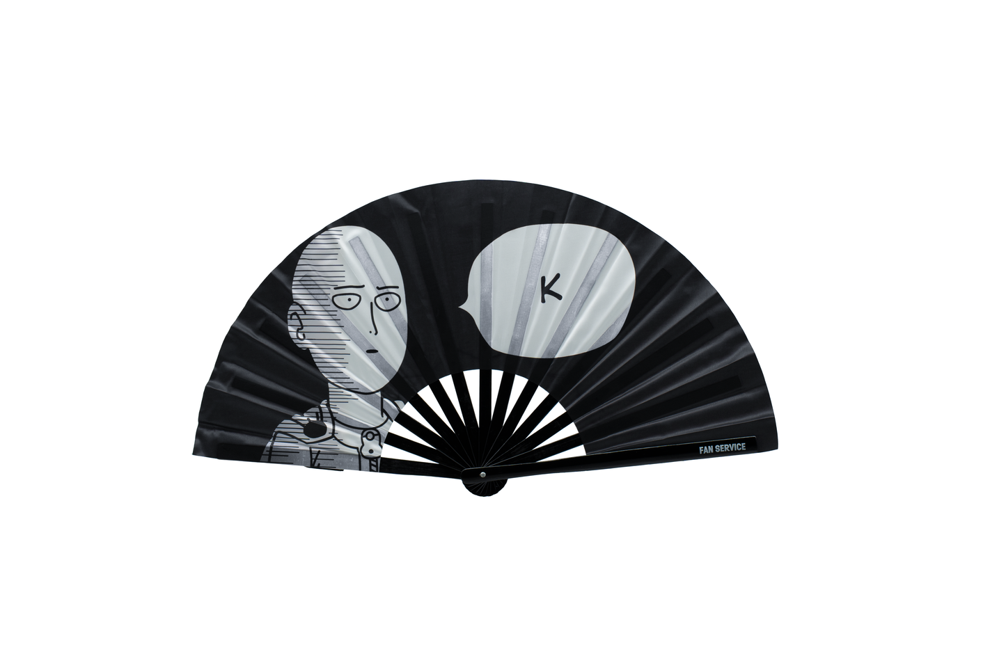 One Punch Fan Folding Fan w/ Red LEDs v2