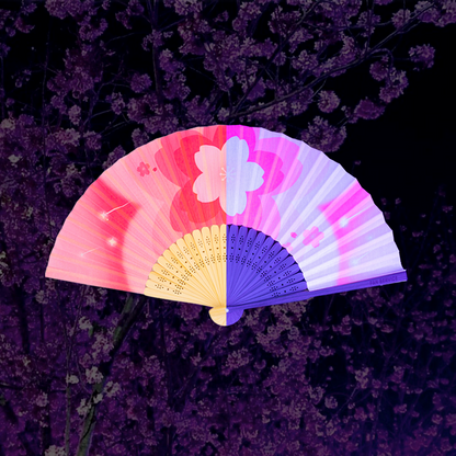 Sakura Blossoms UV Pocket Fan