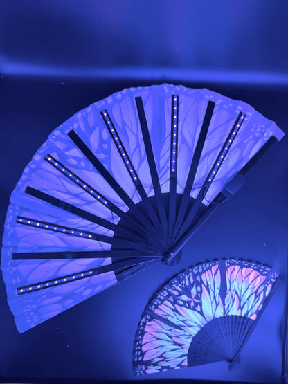 Shimmer Wings UV Folding Mini Fan