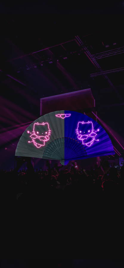 Neon Baddies UV Folding Mini Fan