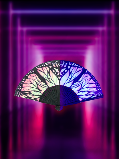 Shimmer Wings UV Folding Mini Fan