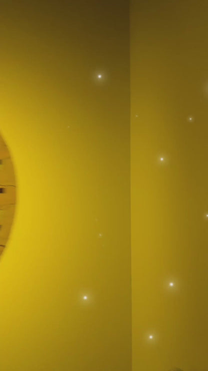 Egg-stasy Folding Fan w/ Yellow LEDs