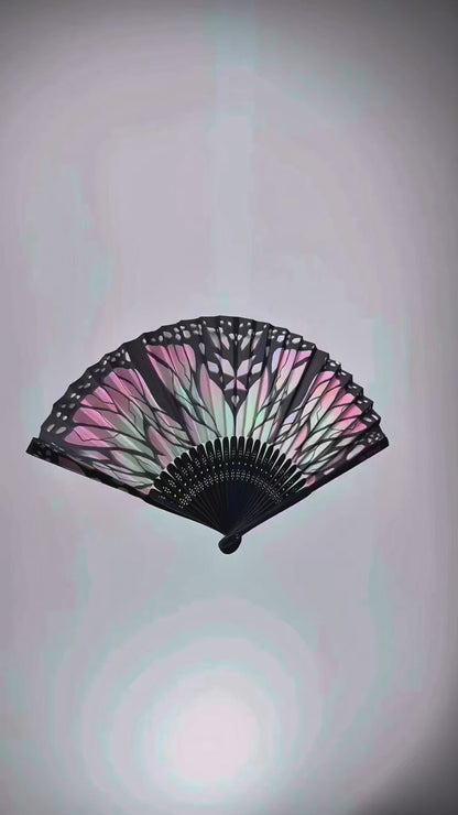 Shimmer Wings UV Folding Mini Fan